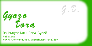 gyozo dora business card
