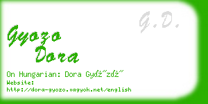 gyozo dora business card